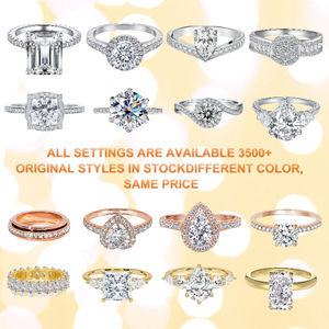 5CT <span class=keywords><strong>S925</strong></span> 18K позолоченные D-цветные кольца из муассанита с драгоценными камнями элегантное классическое свадебное кольцо с короной с муассанитом - Product Image 5