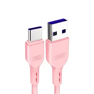 Popular cabo de dados de carregamento USB C 5A PVC Tipo-c 1.2M 1.8M cabo de carregamento usb c para Samsung para Huawei