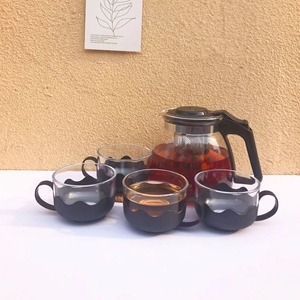 Glass Flower Teapot Large-capacity Household Kung Fu Filter Drinkware Coffee & Tea <b>Sets</b> Tea <b>Pot</b> Luxury Tea Glass with Strainer - Product Image 2