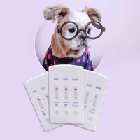 Kit de Prueba Rápida Combinada CPV CCV Ag, Antígeno del Coronavirus y Parvovirus Canino 2 en 1, Diagnóstico Veterinario para Perros, 10 Minutos, Muestras de Heces, ISO13485