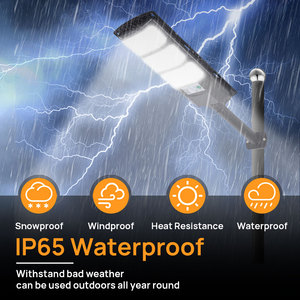 Siêu Sáng 500W Tất Cả Trong Một Năng Lượng Mặt Trời LED Ánh Sáng Đường Phố Ip66 Cảm Biến Không Thấm Nước Điều Khiển Từ Xa Rohs 3 Năm Bảo Hành Năng Lượng Mặt Trời Ánh Sáng - Product Image 5