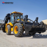 4 roda traktor Tiongkok mesin Epa Backhoe Loader baru retroexpladora 4x4 roda/Backhoe Loader