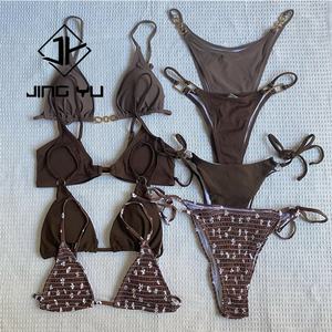 Bikini Hawaiano 2025, Venta Caliente, Traje de Baño Personalizado, Micro Bikini, Poliéster Reciclado, Traje de Baño Fruncido - Product Image 1