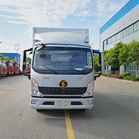 Camion réfrigéré de haute qualité SHACMAN 5 tonnes 4x2 Double chaise bas prix diesel de fabrication chinoise Frozen Van Cargo Box Food Truck