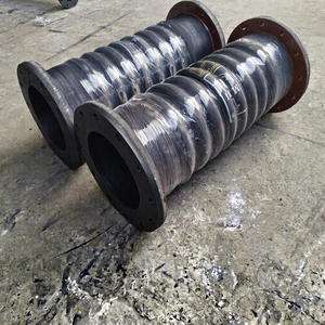 Heavy Duty Two-Layer Steel Wire Braided <b>Rubber</b> Dredging Hose Flanged Ends 150 psi Rated for Marine Suction Discharge - Product Image 3