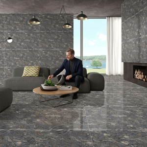 Roar Gris Double Charge Porcelain Tiles Glossy Finish Premium Flooring for Residential and Commercial Projects 60x120cm - Product Image 6