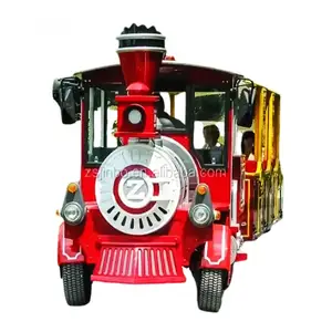 Train kiddie amusement park supplies mini colorful trackless rail rides electric tourist indoor outdoor playground track train