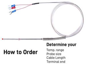 Industriële Rtd <span class=keywords><strong>Thermometer</strong></span> Flexibele Roestvrijstalen Slangklasse Nauwkeurigheid Geïmporteerde <span class=keywords><strong>Pt100</strong></span> Weerstaan Trillingscorrosie Op Maat - Product Image 6