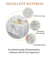Nappe scintillante en sequins argentés pour fête, mariage, banquet, réception du Nouvel An, décoration