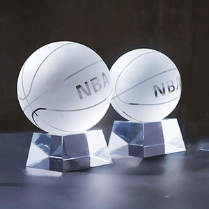 Ballon de basket en verre cristal brillant pour cadeaux d'anniversaire pour garçons et filles, cadeau créatif DIY - Product Image 2