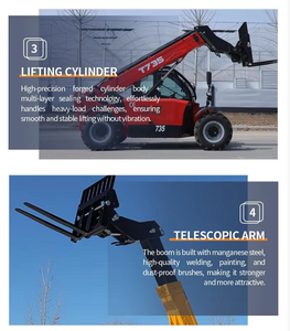 Nouveau CHARGEUR TÉLESCOPIQUE SHANNENG TH2060 20m 6 tonnes 4x4 Diesel à Mât Télescopique à Trois Sections, Capacité de Levage pour Pavés Extérieurs - Product Image 4