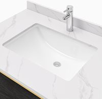 Meuble-lavabo mural moderne à miroir LED, résistant à l'eau et durable, avec deux tiroirs et un seul lavabo