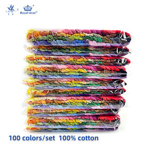 エジプトのロングステープルコットン刺繍糸100色シングル染め26S/2*6クロスステッチクロシェ縫製編み物用 - Product Image 2