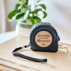 Cinta Métrica Personalizada de ABS/Madera - Regalo para el Día del Padre, Grabado Personalizado, Impresión en Serigrafía, Regalo Promocional para Él - Product Image 3
