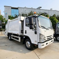 Camion de ramassage des ordures ISUZU KV100 4X2 6cbm Euro 3 130HP, camion compacteur de déchets pour la collecte des ordures