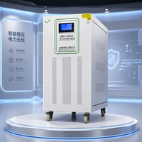 Stabilisateur de tension automatique triphasé 100 kVA à enroulement en cuivre, haute efficacité 98 %, affichage LCD, certifié CE
