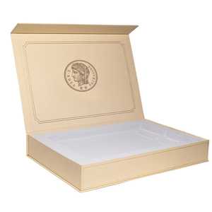 Trang trí độc đáo 20x20 vàng dập hình chữ nhật lớn đóng cửa từ Thẻ lưu trữ chèn Hộp Quà Tặng XL có nắp đậy cho quà tặng - Product Image 3