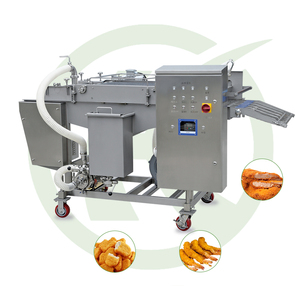 Low Price SS 304 Chicken Nuggets Shrimp Balls and Burgers Battering <b>Machine</b> <b>Meat</b> Continuous Coating <b>Machine</b> - Product Image 3