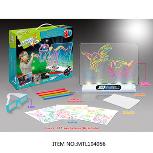 Magisch tekenbord Educatief speelgoed Plastic kleurrijke pen Lichtgevend fluorescerend graffitibord voor kinderen vanaf 3 jaar - Product Image 5