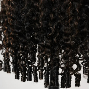 Peluca de Cabello Humano <span class=keywords><strong>con</strong></span> Encaje Frontal 13x6, Color Marrón <span class=keywords><strong>con</strong></span> Reflejos, Rizado Birmano, Densidad 300%, Encaje HD Transparente, Sin Pegamento - Product Image 4