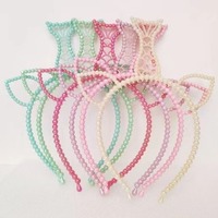 Serre-tête Thème Anniversaire Décoration Perles Couleurs Bonbon pour Enfants, Décoration Fête Anniversaire, Serre-tête Queue de Sirène, Serre-têtes Fille pour Fêtes