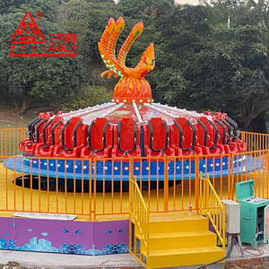 Atracción de Parque de Diversiones Fire <span class=keywords><strong>Phoenix</strong></span>, Plataforma Giratoria Voladora de Acero y Fibra de Vidrio para Jardín y <span class=keywords><strong>Aeropuerto</strong></span> - Product Image 1