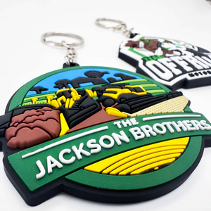 Customized 2D/3D Soft PVC & Rubber Eco-Friendly Letterpress Printed Carabiner Keychains with Logo