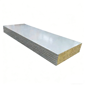 Panel Sándwich de Lana de Roca, Panel Sándwich Metálico Resistente al Fuego, Aislamiento y Decoración de <span class=keywords><strong>Paredes</strong></span> Exteriores, Panel Integrado - Product Image 2