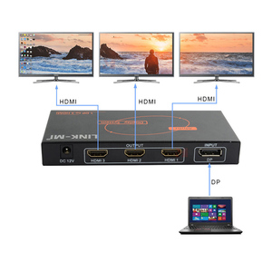 Répartiteur <span class=keywords><strong>multi</strong></span>-<span class=keywords><strong>écrans</strong></span> DP vers 3 <span class=keywords><strong>HDMI</strong></span> avec audio, 1920x1200 Full HD, contrôle d'affichage indépendant - Product Image 2