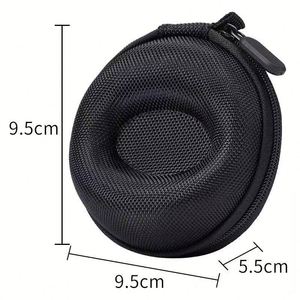 Étui de transport portable en EVA imperméable avec logo personnalisé / Étui de rangement pour montre en EVA noir de luxe avec sangle et fermeture éclair - Product Image 1