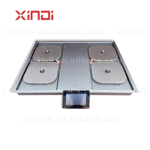 Placa <span class=keywords><strong>de</strong></span> Inducción Eléctrica Integrada Invisible <span class=keywords><strong>de</strong></span> <span class=keywords><strong>4</strong></span> Quemadores con Panel <span class=keywords><strong>de</strong></span> Vidrio Templado, Función Hotpot, Portátil para Uso en Automóvil - Product Image 5