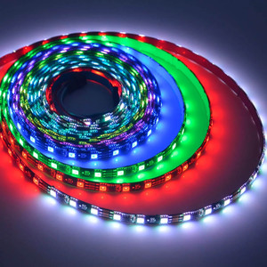 Ws2811 5050 RGB đuổi theo màu 12V 24V địa chỉ <span class=keywords><strong>LED</strong></span> Strip lập trình kỹ thuật số pixel rgbic thông minh ws2811 <span class=keywords><strong>LED</strong></span> Strip ánh sáng - Product Image 3