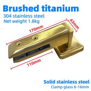 Barandilla de vidrio de acero inoxidable 304 pulido para balcón, terraza, piscina, pasamanos de escalera, balaustre de vidrio, abrazadera de vidrio para escalera - Product Image 2