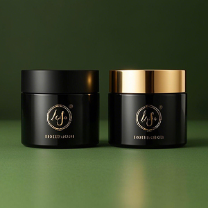 Sang Trọng Matte Màu Đen Lọ Thủy Tinh Với Kín Nắp Cho Cao-End Mặt Kem Huyết Thanh Chất Lỏng Đường Y Học Đồ Trang Sức Lưu Trữ Quà Tặng Sử Dụng - Product Image 2