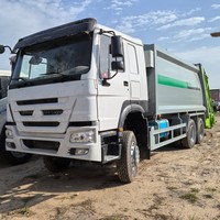Camion à ordures compacteur d'occasion Sinotruk 6*4 10 roues pour le nettoyage et le démontage