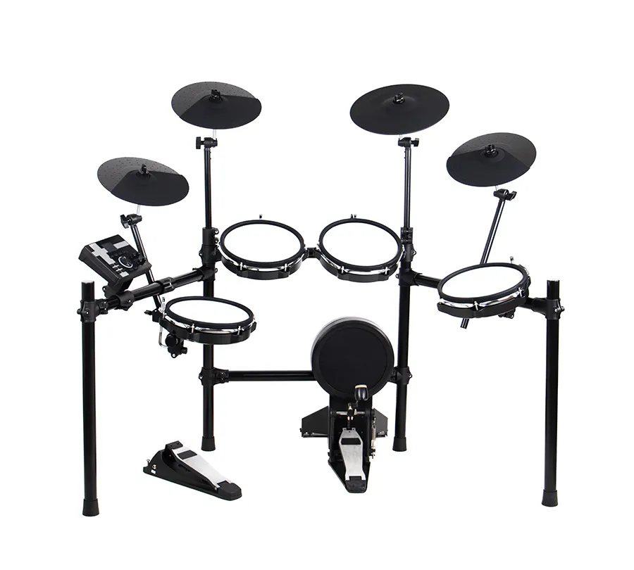 Tambor de MOINNG, instrumentos de rendimiento, Kit de tambor electrónico profesional con 5 tambores, 4 platillos