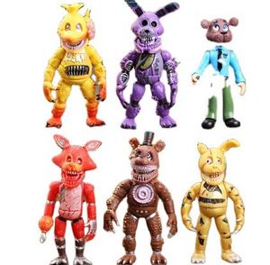 Nouveau jeu de construction miniature Five Nights at Freddy Foxy Spintraft Freddy Bonnie Chica Bunny <span class=keywords><strong>FNAF</strong></span>, figurine de film d'horreur, jouet DIY - Product Image 1