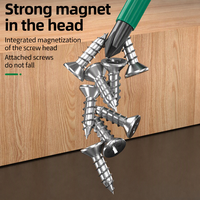 Insulated Phillips Flathead Strong Magnetic 2-Piece Set Screwdriver Tool for Home Repair Electricians Sizes 375mm-6150mm