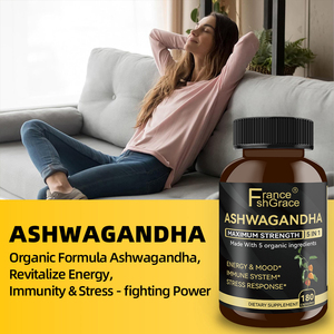Capsule di Ashwagandha Biologica di <span class=keywords><strong>Alta</strong></span> Qualità, Migliorano Sonno, Umore ed Energia, 180 Capsule - Product Image 4