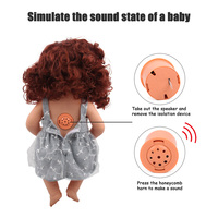 Muñecas de Simulación de 17 Pulgadas con Función de Sonido, Muñeca de Vinilo Suave en 3 Estilos Surtidos, Muñeca Realista para Regalo de Niñas a Partir de 3 Años