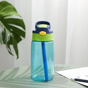 ขวดน้ำพกพาแบบน่ารัก 450 มล. ป้องกันการรั่วซึม ปลอดสาร BPA ผลิตจากพลาสติก พร้อมหลอดดูด สำหรับเด็กชาย เด็กหญิง ใช้ได้ทั้งที่โรงเรียน บ้าน และการเดินทาง - Product Image 2