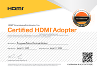 OEM ODM pour 2.1 AOC Cable-8K 60Hz 96Gbps Ultra HD 4K/8K Veste en nylon/PVC plaqué or Logo direct d'usine Support ordinateur portable/HDTV