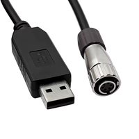 Câble de données USB 6 broches DOC210 compatible avec les stations totales Sokkia CX FX SX des séries ES OS – Câble de connexion pour instruments de topographie