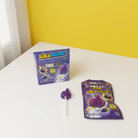 Sucette bonbon dure en forme de pouce avec bonbons pétillants saveur raisin, certifiée casher, nouveauté pour enfants, vente en gros