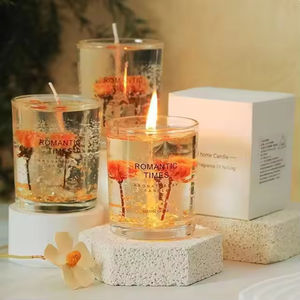 เทียนเจลลี่กลิ่นกุหลาบขาว ทำมือ เป็นมิตรกับสิ่งแวดล้อม สำหรับตกแต่งในเทศกาลอีสเตอร์ วันพ่อ วันขอบคุณพระเจ้า และเทศกาลดีวาลี - Product Image 6