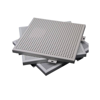 Plafonds suspendus modernes en aluminium, panneaux rectangulaires, ignifuges, étanches, insonorisés, isolants thermiquement, pour bâtiments de bureaux