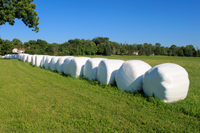 Film d'emballage pour ensilage, vert jade, blanc laiteux, noir, film d'ensilage pour balles rondes, haute résistance à la perforation, film de conservation du fourrage