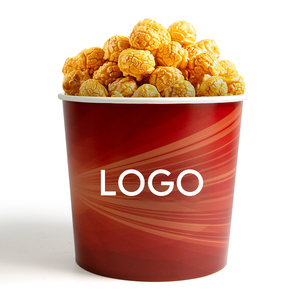 <span class=keywords><strong>Seau</strong></span> à Popcorn Personnalisé en Papier Couché Biodégradable de Qualité Alimentaire pour Restaurants, Fêtes et Salades - Product Image 1