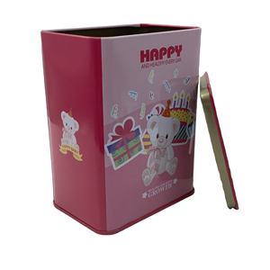 Promocional de estaño Banco de Ahorros de rectángulo coleccionista de monedas de Metal puede - Product Image 4