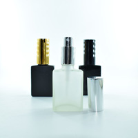 Envase de Vidrio Cuadrado para Perfume, Fragancia para el Hogar, 30ml 50ml 100ml, Botellas Personalizadas para Spray de Aromatizante con Tapa